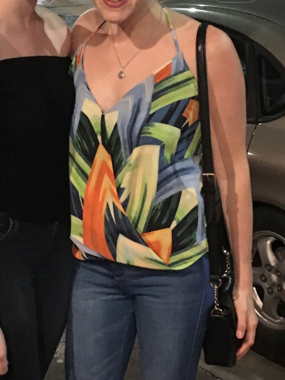 Tropical Print Tank Top in Multicolor